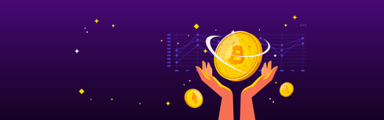 Dos manos sosteniendo una criptomoneda